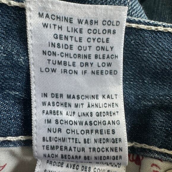 True Reglion Womens size 32 x 26 Straight High Rise Jeans Denim - Picture 12 of 13